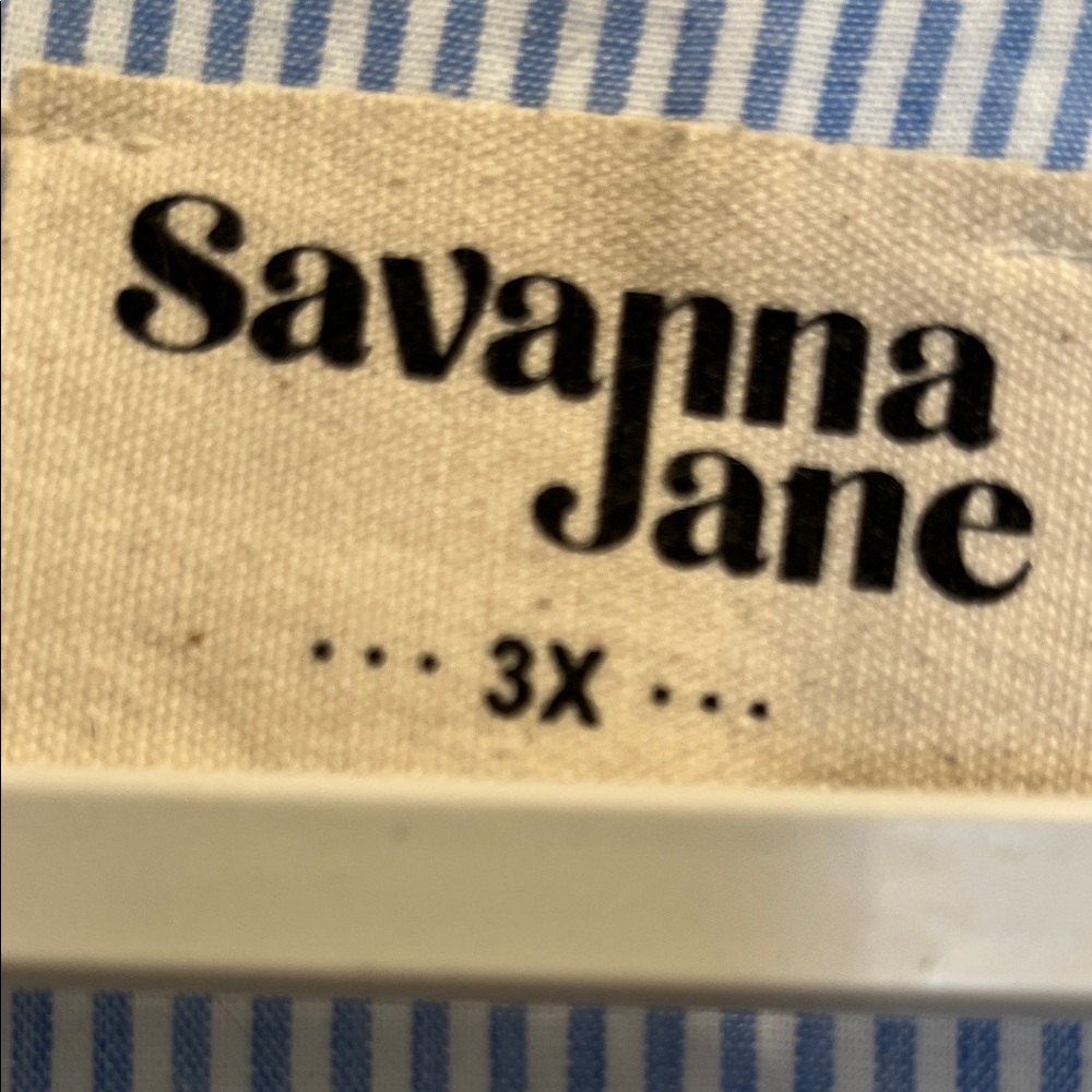 Savanna Jane Blue and Pink Embroidered Blouse - Picture 4 of 6